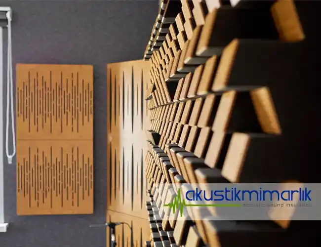 akustik ahşap difüzör panel