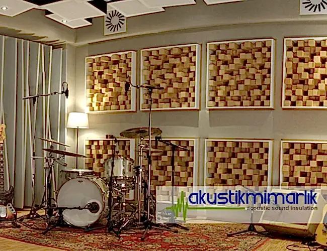 akustik ahşap stüdyo panelleri