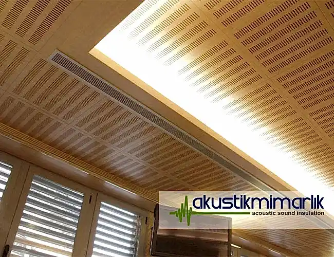 akustik derzli ahşap panel