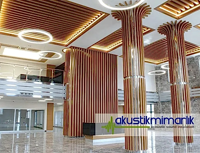linear akustik ahşap panel