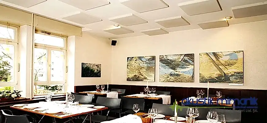 Restaurant Akustik Kaplama Sünger Ses Yalıtımı