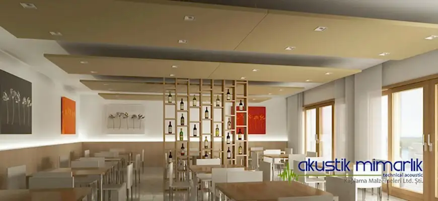 Restaurant Akustik Tavan Kaplama
